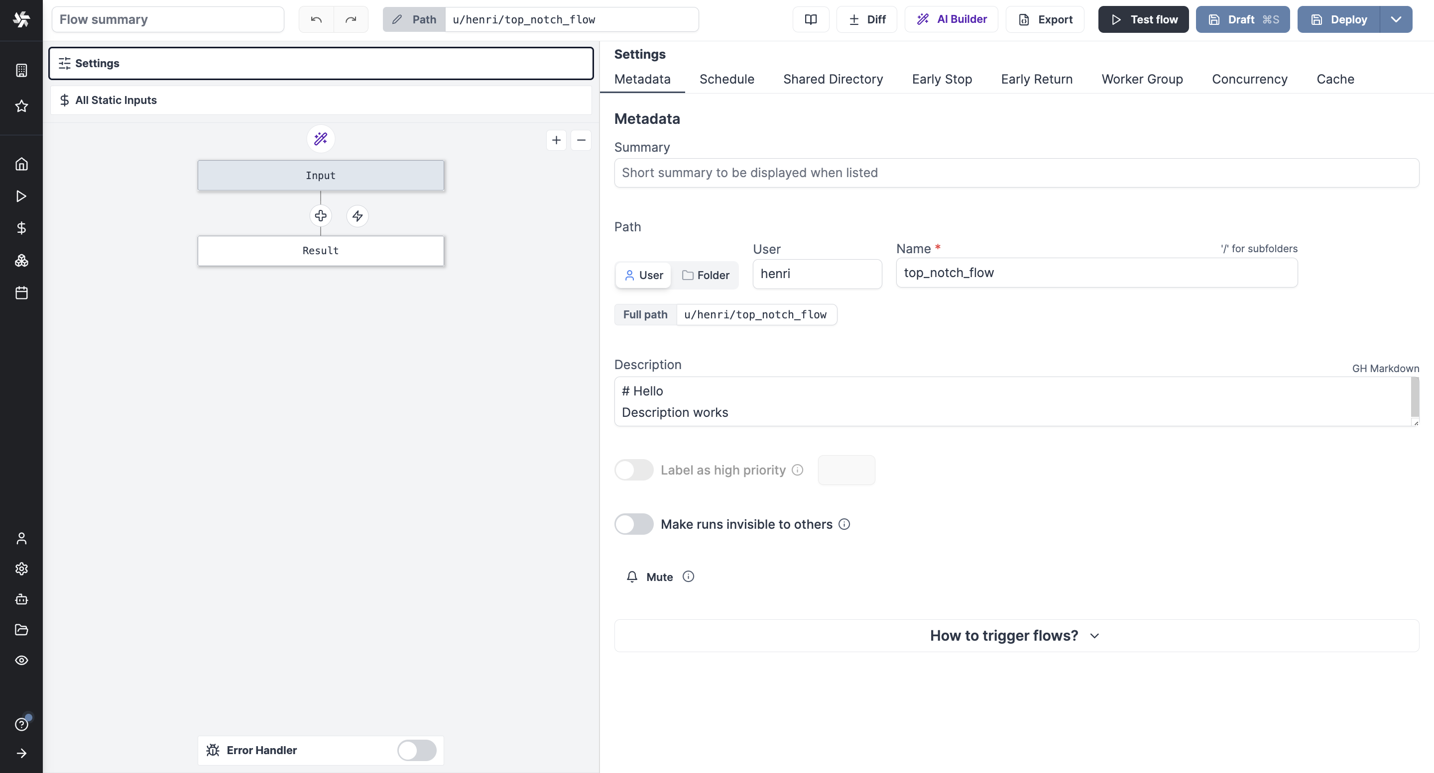 Flow Metadata Flow Metadata